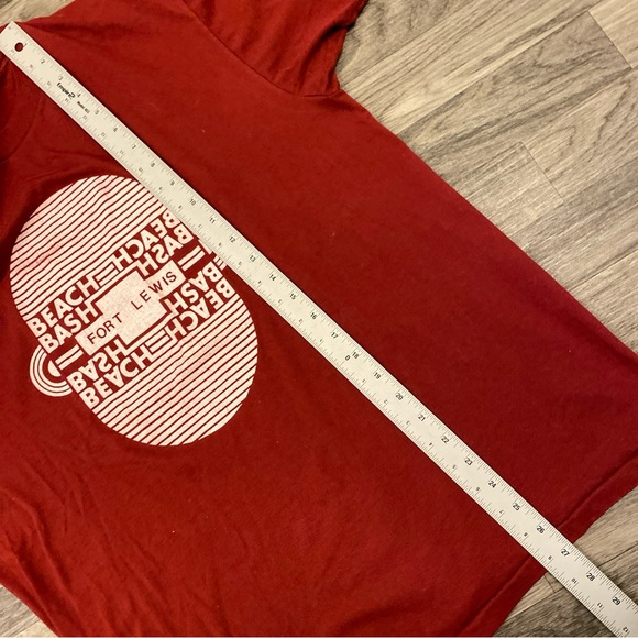 ‘90s VTG Chevy Beach Bash T-Shirt XL Measurement USA Made Single Stitch Hanes - Picture 7 of 9